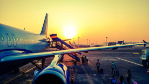 At the airport with Children