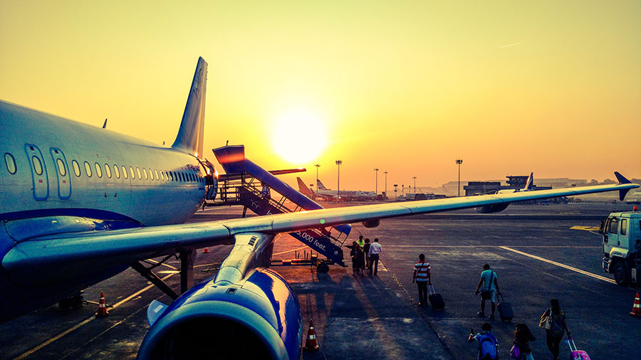 At the airport with Children